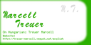 marcell treuer business card